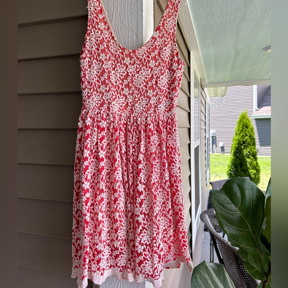 Red & Cream Audrey 3+1 Dress